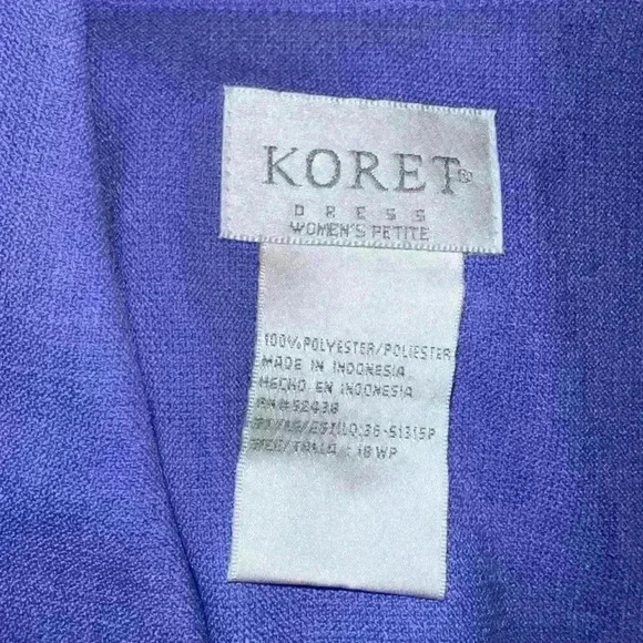 Purple and black suit dress size 18 WP - Picture 6 of 6